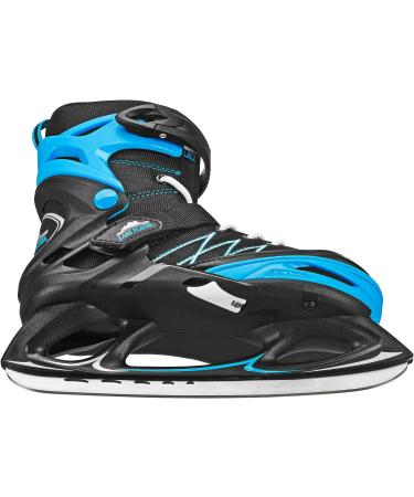 Lake Placid Monarch Boys Adjustable Ice Skate - Black/Blue - Size Small 11-2 - Buy Online on GoSupps.com