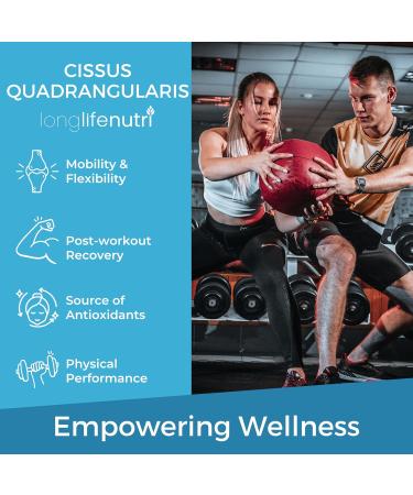 Cissus Quadrangularis Extract Capsules - Joint and Tendon Support Supplement | Reduce Pain & Promote Bone Health | 180 Vegetarian Pills - Buy Online on GoSupps.com
