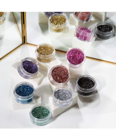 Moon Glitter Holographic Rose Gold Cosmetic Glitter Shaker - 0.17oz for Face, Body, Nails, Hair, and Lips - Buy Online on GoSupps.com