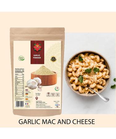 Garlic Powder (500g / 17.63oz) l Ground Garlic l Ground from Whole Dried Garlic l 100% Natural l No Additives l No Preservatives | Non GMO | Gluten Free | Authentic | Zip Sealed bag Packaging - Buy Online on GoSupps.com