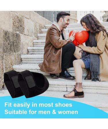 Heel Protectors & Cushion Cups for Plantar Fasciitis | Gel Heel Pads for Pain Relief in Men & Women | 1 Pair Black - Buy Online on GoSupps.com