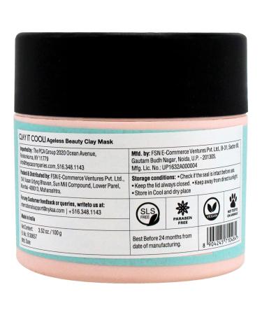 Nykaa Naturals Clay It Cool Mask - Antioxidant-Rich Face Mask for Youthful Glow & Improved Circulation - 3.5 oz - International Shipping Available - Buy Online on GoSupps.com