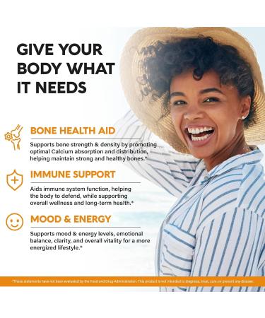 Vitamin D3 K2 - Vitamin D3 10000 iu & K2 as MK-7 120 mcg - Immune & Mood Support for Bone & Teeth Health - with Magnesium Zinc & Vitamin C & B12 - Highly Bioavailable - Made in USA 120 Capsules 120 Count (Pack of 1) - Buy Online on GoSupps.com