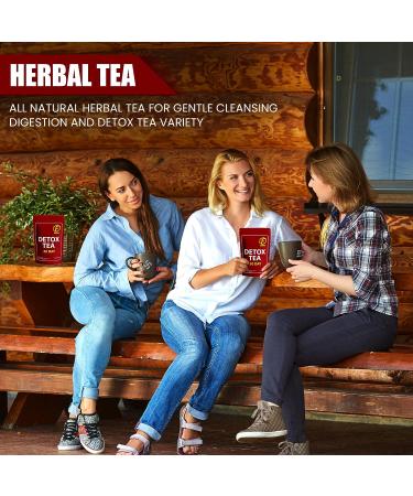 FIDEH's 30 Day Detox Tea: Colon Cleanse, Boost Energy, Immune Support | Herbal Natural Tea (30 Tea Bags) - Buy Online on GoSupps.com