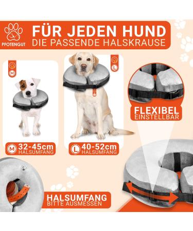 Pfotengut Inflatable Dog Breaker Crane with Air Pump | Improved Neck Cradle for Dogs & Cats | Premium Protective Collar | Leak Protection 2023  - Buy Online on GoSupps.com