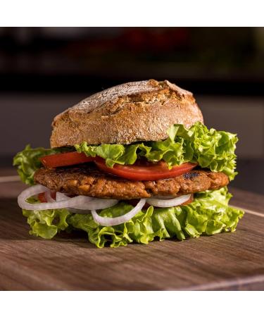 GreenTime Bio Burger Mix - Vegan & Gluten Free | 3 x 135g Pea Protein Vegetable Burger Mix | 9 Portions for Roasting & Grilling - Buy Online on GoSupps.com