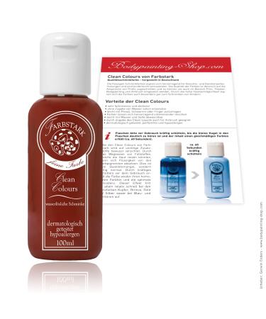 Clean Colours Colourful Theatre Make-up - water-soluble make-up colour 100 ml Dark Red