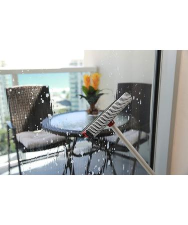 DSV Standard Professional All-Purpose Window Squeegee | Dual Blade Rubber & Sponge | Telescopic Pole 47-74cm | For Gas Station, Glass, Shower, Windshield - Buy Online on GoSupps.com