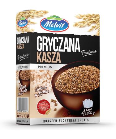 Melvit Premium Roasted Buckwheat Groats 400g - High-Quality Gluten-Free Superfood - Buy Online on GoSupps.com