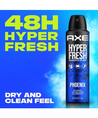 AXE Phoenix Deodorant Spray - 48 Hour Odor Protection Crushed Mint & Rosemary Aluminum-Free No Residue 4 oz - International Shipping Available - Buy Online on GoSupps.com