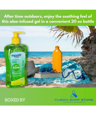 After sun gel- Soothing with Aloe 20 oz (Pack of 1) Boxed By Fusion Shop Store - Buy Online on GoSupps.com