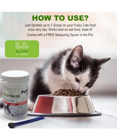 PLAQUE OUT for FUSSY CATS! Plaque Off and Tartar Removal 100% Natural Organic Solution to Oral Hygiene Problems including Plaque Tartar and Bad Breath - Multi-Mite (100g - Pack of 1) 100 g (Pack of 1) - Buy Online on GoSupps.com