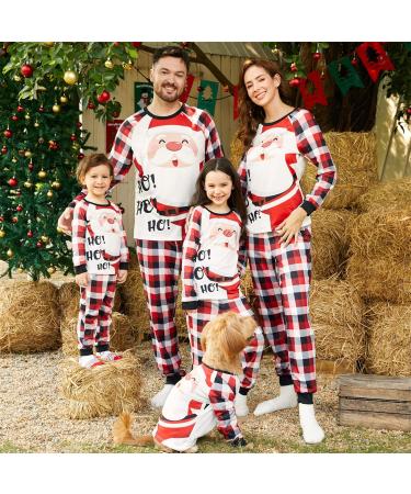 PatPat Family Matching Christmas Pajamas Set - Tree Snowflake & Letters Print, Long-sleeve Sleepwear, Kids 4-5 Years - Buy Online on GoSupps.com