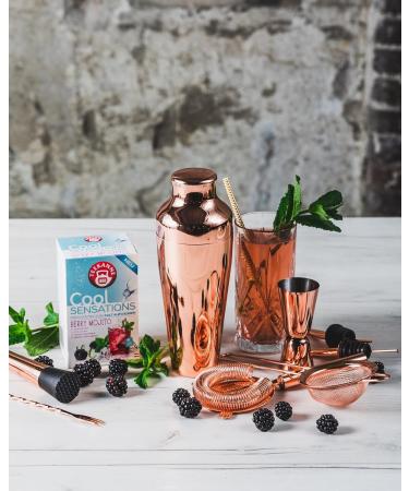 Teekanne Berry Mojito Cold Brew Tea Infusion - All Natural Real Fruit with Forest Berries, Lime, Mint, and Hibiscus - 18 Teabags - Buy Online on GoSupps.com