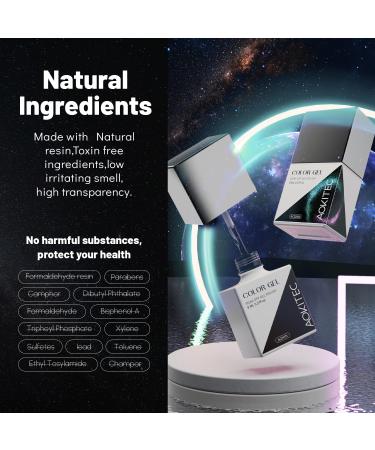 Aokitec 8ML*2 9D Cat Eye Gel Nail Polish Kits With Black Gel Polish And Magnetic Galaxy Glitter Holographic Shimmer Magic UV LED Soak Off Gel For Nail Art (Green & Purple) Green & Violet - Buy Online on GoSupps.com