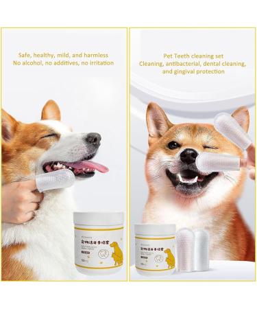 Fulenyi Dog Tooth Towels - 50 Pack for Dental Care & Ear Cleaning - Safe & Effective Pet Accessories - Buy Online on GoSupps.com
