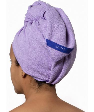 AQUIS Waterlily Towel Hair-Drying Tool - Ultra-Absorbent Recycled Microfiber - Buy Online on GoSupps.com