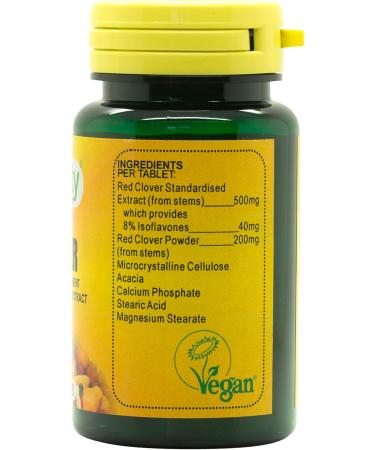 Veganicity Red Clover 40mg Isoflavones Women's Health Supplement - 30 Tablets | Vegan-Friendly Formula - Buy Online on GoSupps.com