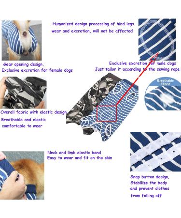Komate XL Camouflage Pet Surgery Recovery Suit for Dogs & Cats - Anti-Licking Abdominal Wound Protector Clothes - Buy Online on GoSupps.com