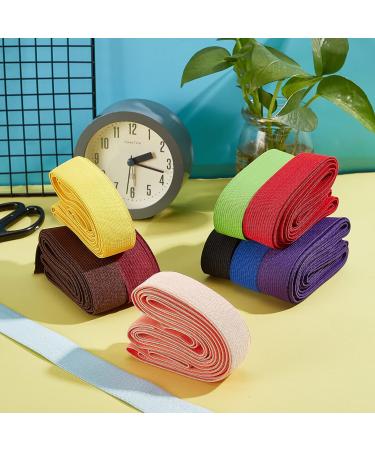 BENECREAT 1 Inch Elastic Band Ribbon - 12 Colors, 32 Yards for Sewing, Headbands, Hair Ties - Craft Project Supplies - Buy Online on GoSupps.com