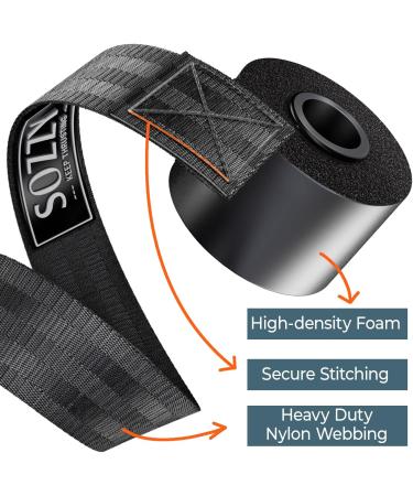 Sozzy Extra Large Door Anchor for Resistance Bands - Heavy Duty Nylon Core | Ideal for Home Workouts & Physical Therapy | Black - Buy Online on GoSupps.com