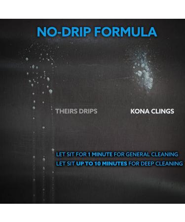 Kona Safe/Clean Grill Cleaner Spray - 40% More Power | Eco-Friendly Food Safe BBQ Degreaser | Heavy Duty No-Drip Gel | Biodegradable | 23oz Made in Michigan USA - Buy Online on GoSupps.com