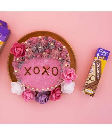 G nthart Backdecor 25 GR Chocosmschrift Braun - Premium Chocolate Lettering & Patterns for Desserts | 1 Pack (25g) - Buy Online on GoSupps.com