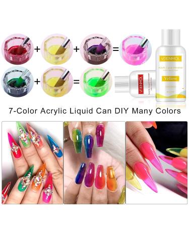 Vrenmol 7 Color Acrylic Liquid Monomer for Nail Extensions - Non-Yellowing, MMA Free - Buy Online on GoSupps.com