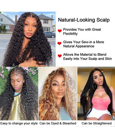 30 Inch Brazilian Curly HD Transparent Lace Front Wig for Black Women - 100% Unprocessed Virgin Hair - Pre Plucked 13x4 Deep Wave with Baby Hair - 180% Density - Natural Color - Buy Online on GoSupps.com
