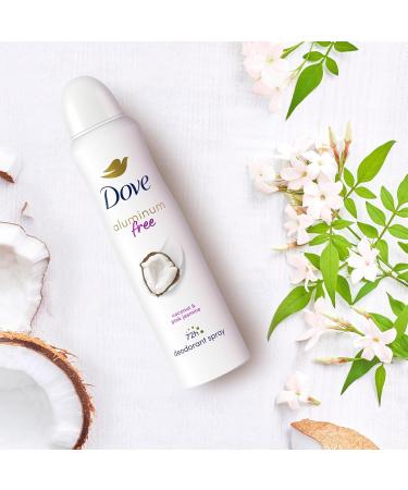Dove 0% Aluminum Deodorant Spray Coconut & Pink Jasmine For 48 Hour Protection Aluminum Free Deodorant 4 oz Jasmine 4 Fl Oz (Pack of 1) - Buy Online on GoSupps.com