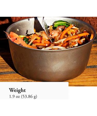 Snow Peak Trek Titanium Bowl - Ultralight & Durable Camping Dinnerware - 1.9 oz - Buy Online on GoSupps.com