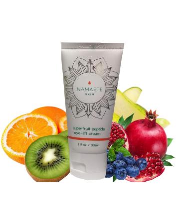 Namaste Skin Super-Fruit Peptide Eye-Lift Cream | Reduce Crow's Feet, Wrinkles, Dark Circles & Sagging Skin | 30ml Tube - Buy Online on GoSupps.com