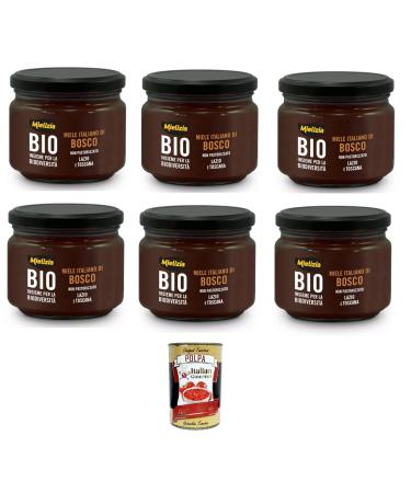 Mielizia Unpasteurized Forest Honey Unpasteurized Forest Honey 6 x 300 g + Italian Gourmet Pulp 400 g
