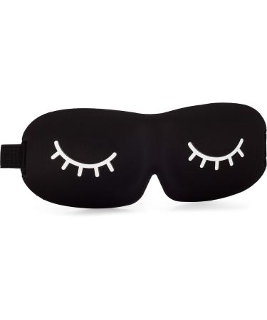 Eyelash Extension Safe Sleep Mask | Black Eye Mask for Lash Extensions | Lash Care Sleeping Mask | Comfortable + Lightweight Lash Mask by Lash Affair