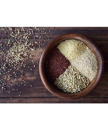 Organic Super Grains Blend 5 Pounds - Millet, Buckwheat, Quinoa Mix | Non-GMO, Vegan, Bulk Superfood - Buy Online on GoSupps.com