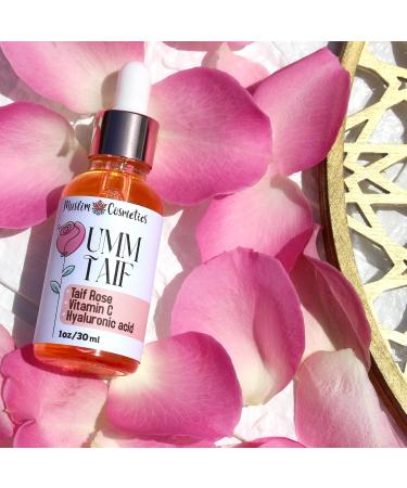 TAIF ROSE serum / 100% Natural/Argan oil/Hyaluronic Acid/Infused with Rose petals from Taif Saudi Arabia // Made in Canada - Muslim Cosmetics - Umm Taif 1oz / 30ml - Buy Online on GoSupps.com