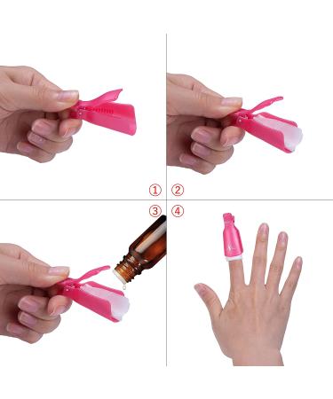 Gospire 10 Pcs Plastic Nail Clip for Gel Polish Remover - Pink - Buy Online on GoSupps.com