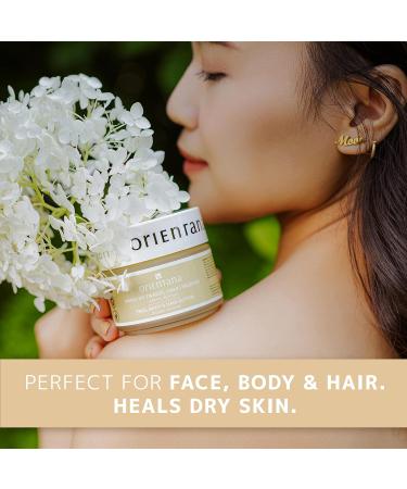 Orientana Natural Body-Face Hair Butter - Indian Jasmine Moisturizes & Restores Elasticity 100g | International Shipping Available - Buy Online on GoSupps.com