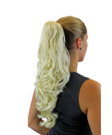WIG ME UP JL-4019-613 Hairpiece/braid curly long (50 cm) butterfly/butterfly clip blonde