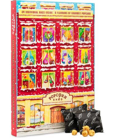 Popcorn Shed Gourmet Popcorn Christmas Advent Calendar 2023 24 Days of Popcorn - 6 Luxury Flavours All Natural and Vegetarian Foodie Gift Non-Chocolate Advent Calendar Gourmet Popcorn Advent Calendar 2023 - Buy Online on GoSupps.com