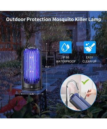 3600V Electric Bug Zapper - Indoor Outdoor Mosquito Killer with Waterproof Pest Control - 60inch USB Cable Included for Home, Patio, Backyard, Camping - Buy Online on GoSupps.com