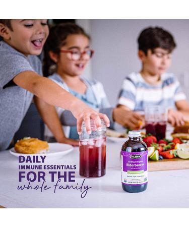 Flora Organic Elderberry & Echinacea Immune Support - 8.5 fl oz (250 ml) - Buy Online on GoSupps.com