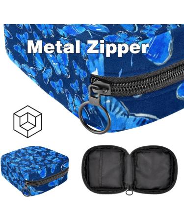 MUOOUM Butterfly Pattern Colorful Women's Storage Bag for Menstrual Cups & Breastfeeding Pads | Compact 4.7x6.6 in - Buy Online on GoSupps.com