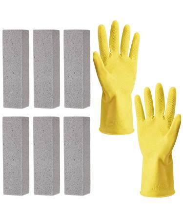 Everdrop pumice stone cleaner brick cleaning block grill pumice stone cleaning stone grill brick binsstein cleaning grill cleaning stone kitchen roasting oven (7 pieces)