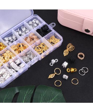 200 Pcs Aluminum Hair Coils & Dreadlocks Accessories | Braids Jewelry & Cuffs | Pearl Pendant Clips for Hair Decoration - Buy Online on GoSupps.com