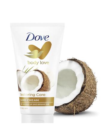 Dove Crema Hidratante de Manos 75ml | 100% Natural con Aceite de Coco & Leche de Almendras | Piel Normal a Seca | Env o Internacional - Buy Online on GoSupps.com