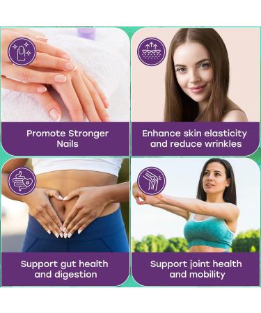 Vital Rise: Naturally-Sourced Hydrolyzed Collagen Powder - Hair Skin Nail and Joint Support - Type I & III Grass-Fed Collagen Supplement for Women | Non-GMO Dairy-Free | 9.88 Oz (280g) Unflavored - Buy Online on GoSupps.com