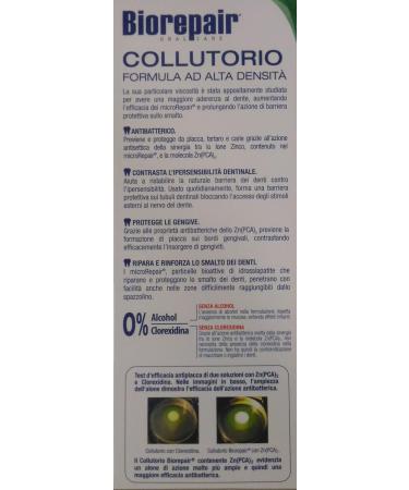 Biorepair Collutorio Mouthwash 500ml/16.9 fl.oz - Pack of 4: Oral Care Solution - Buy Online on GoSupps.com