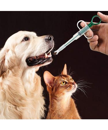 Nuanchu 2 Pieces Cat Dog Pill Shooter & Piller - Pet Syringe Pusher Soft Tip Medicine Feeder - Buy Online on GoSupps.com