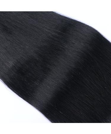 Tape In Hair Extensions - #1 Black - 40cm - 10 Bricks (4cm Wide) - 100% Remy Real Hair - Tresse by Novon - Adhesive Tape - 25g Total - Buy Online on GoSupps.com